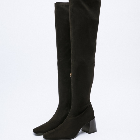 Zara Shoes - Zara Heeled Over The Knee Boots